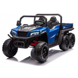 Mažojo ūkininko elektrinis automobilis su išverčiama priekaba XB-1038A 4x4 24V 800W (Mėlyna)